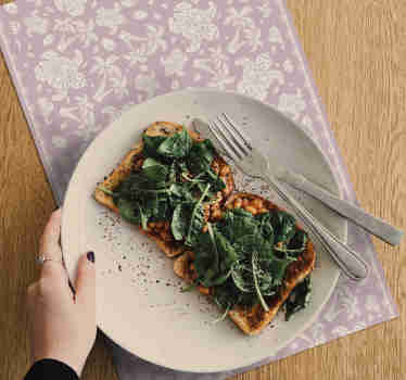 Mantel individual tortuga hawaianas y palmera - TenVinilo