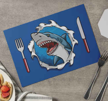 Set de table Poisson requin - TenStickers