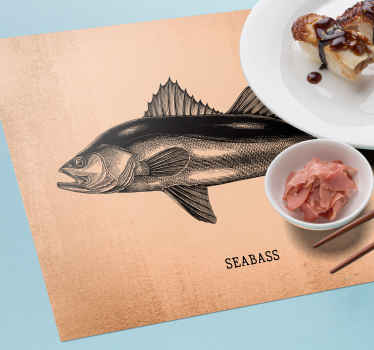 Placemat realistische zeebaars - TenStickers