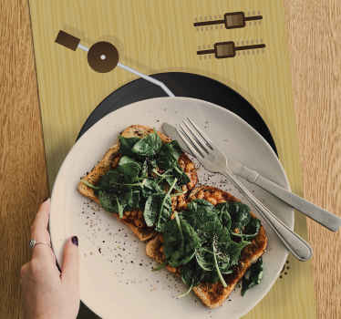 Mantel individual personalizado disco vinilo - TenVinilo