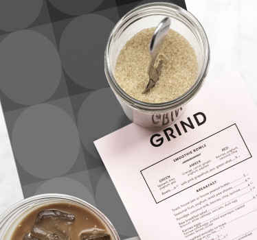 Bakgrunn med elegante former hjemme spisebrikker - Tenstickers