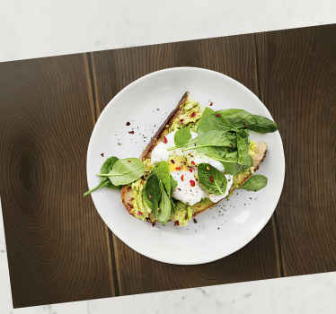 Manteles individuales textura madera oscura - TenVinilo