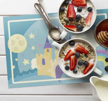 Mantel individual infantil castillo de princesa - TenVinilo