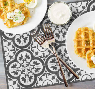 Ornamental cement tiles home placemats - TenStickers