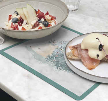 Porcupine art hedgehog placemats - TenStickers