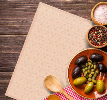 Individuais de mesa Padrão porco-espinho - TenStickers