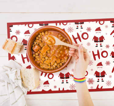 Manteles individuales navideños santa claus - TenVinilo