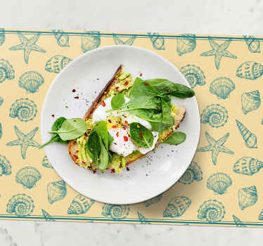 Podkładki na stół Ręcznie rysowane muszle i rozgwiazda - TenStickers