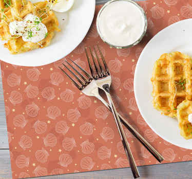 Kagylók és csillagok kagyló alátétek - TenStickers