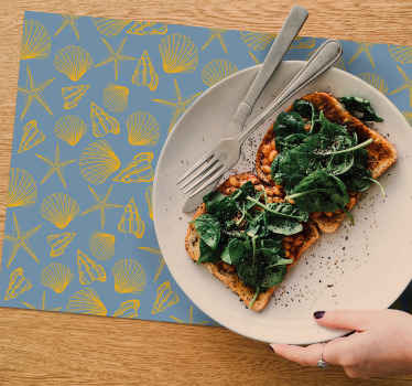 Mantel individual patrón submarino - TenVinilo