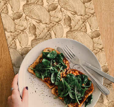 Vintage snäckskal bordstabletter - Tenstickers