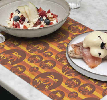 Retro sončni zahodi in dlani pogrinjki iz 70-ih - TenStickers