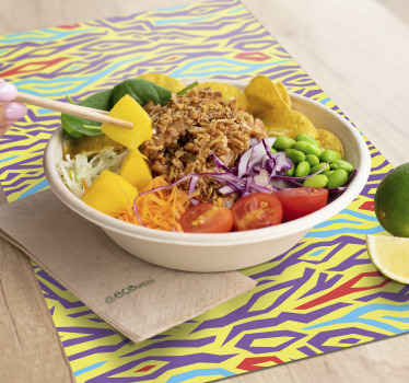 Mantel individual patrón Estampado animal vintage - TenVinilo