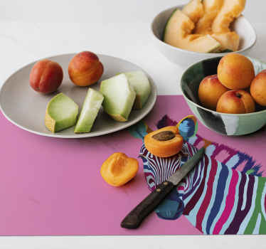 Pop Art zebra vinyl placemats - TenStickers