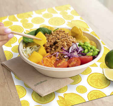 Podkładki na stół owoce cytrusowe Szkic pomarańczy i cytryny - TenStickers