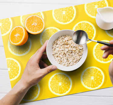 Mantel individuales colores rodajas limones - TenVinilo