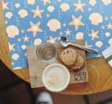 Rybia hviezda a mušle pod morským životom - Tenstickers