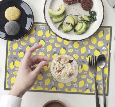 Manteles individuales de limón tropical - TenVinilo