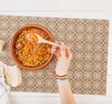 αφηρημένη λουλουδάτο μπεζ, μοντέρνα πλακάτα - TenStickers