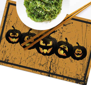 Beş korkunç balkabağı cadılar bayramı placemats - TenStickers