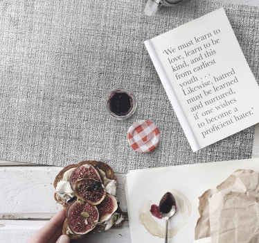 Individuais de mesa modernos Textura cinza - TenStickers