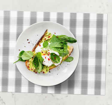 Manteles individuales originales Líneas verdes cuadradas - TenVinilo