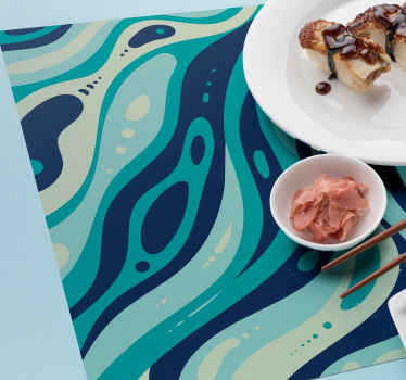 Individuais de mesa originais Linhas abstratas - TenStickers