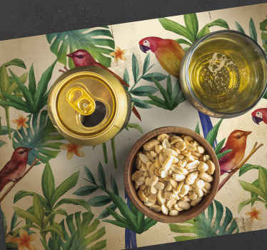 Oryginalne podkładki na stół Papuga tropikalna - TenStickers