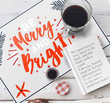 Ole iloinen ja kirkas jouluinen pöytätabletti - Tenstickers