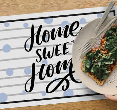 Home Sweet Home quote placemats - TenStickers
