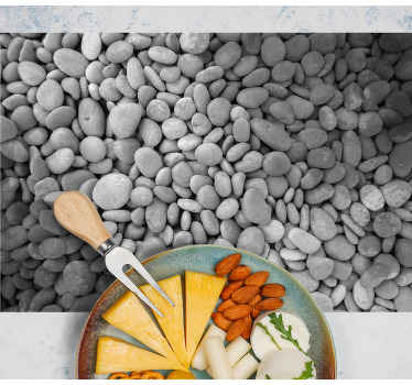 灰色的石头优雅的餐垫 - TenStickers