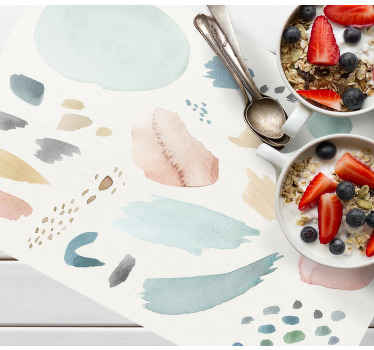 Mantel individual moderno Pintura de acuarela - TenVinilo