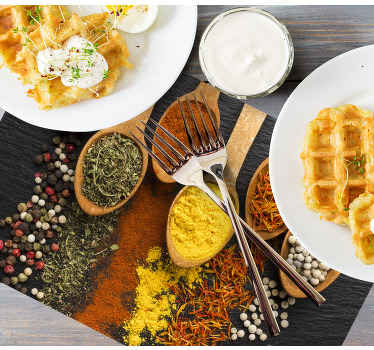 Baharat çeşitleri modern servis altlıkları - TenStickers