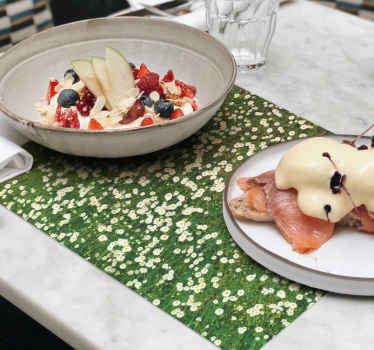 Blomstereng rektangulære vinylplade - TenStickers