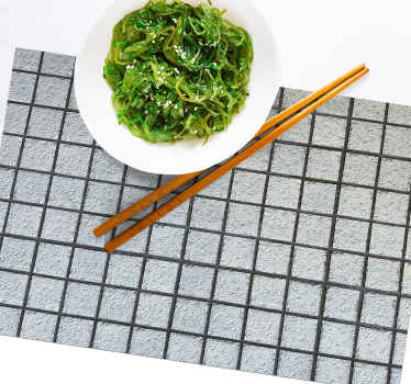 modern grey set modern placemats - TenStickers