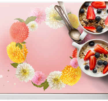 Mantel individual original Corona de flores - TenVinilo