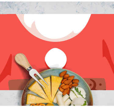 Individuais de mesa de Natal Roupa de papai noel - TenStickers