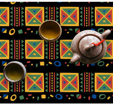 South Africa Coloured Pattern textured placemat - TenStickers
