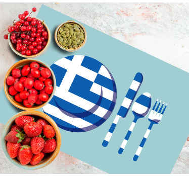 πρωτότυπες πινακίδες ελληνικής σημαίας και μαχαιροπήρουνα - TenStickers