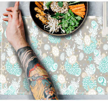 θαλασσινά κοχύλια μοτίβα στο σπίτι - TenStickers