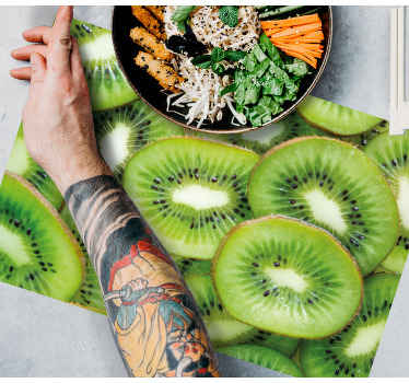 Individuais de mesa para casa Fatias de kiwi - TenStickers