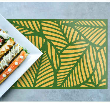 Jungle tema med originale dækkeservietter i træ - TenStickers