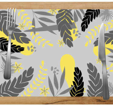 Set de table original Plantes pantone - TenStickers