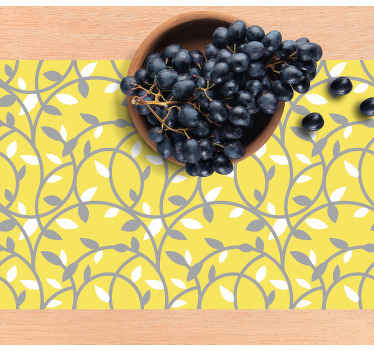 Pantone plants pattern original placemats - TenStickers