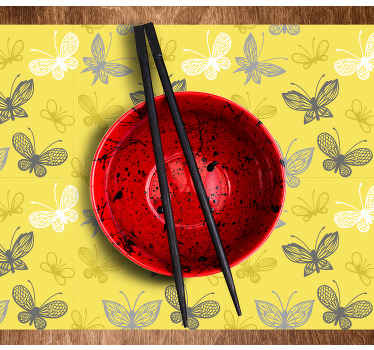 Pantone sommerfugler spisebrikke original - Tenstickers