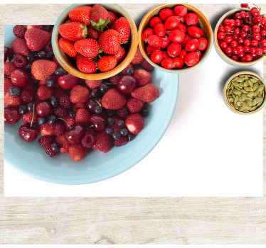 Jordgubbsblandning vinylplattformar - Tenstickers