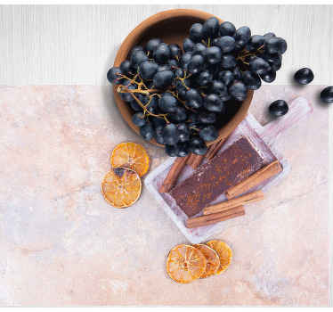 Choklad kanel tårta vinyl bordstabletter - Tenstickers