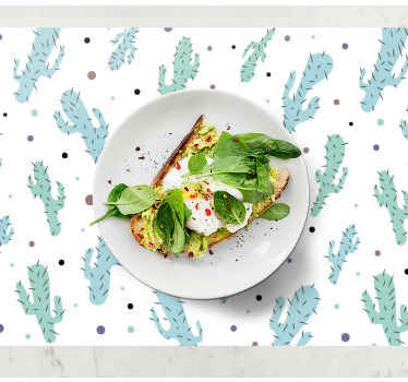 Cactus nordic pattern children placemats - TenStickers