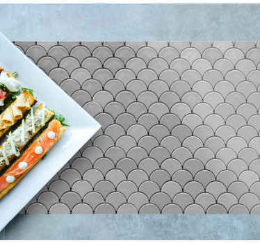 Podkładki na stół z wzorami Szare łuski. - TenStickers