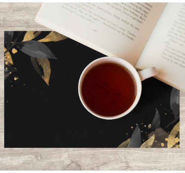 Set de table moderne Set de table design noir - TenStickers